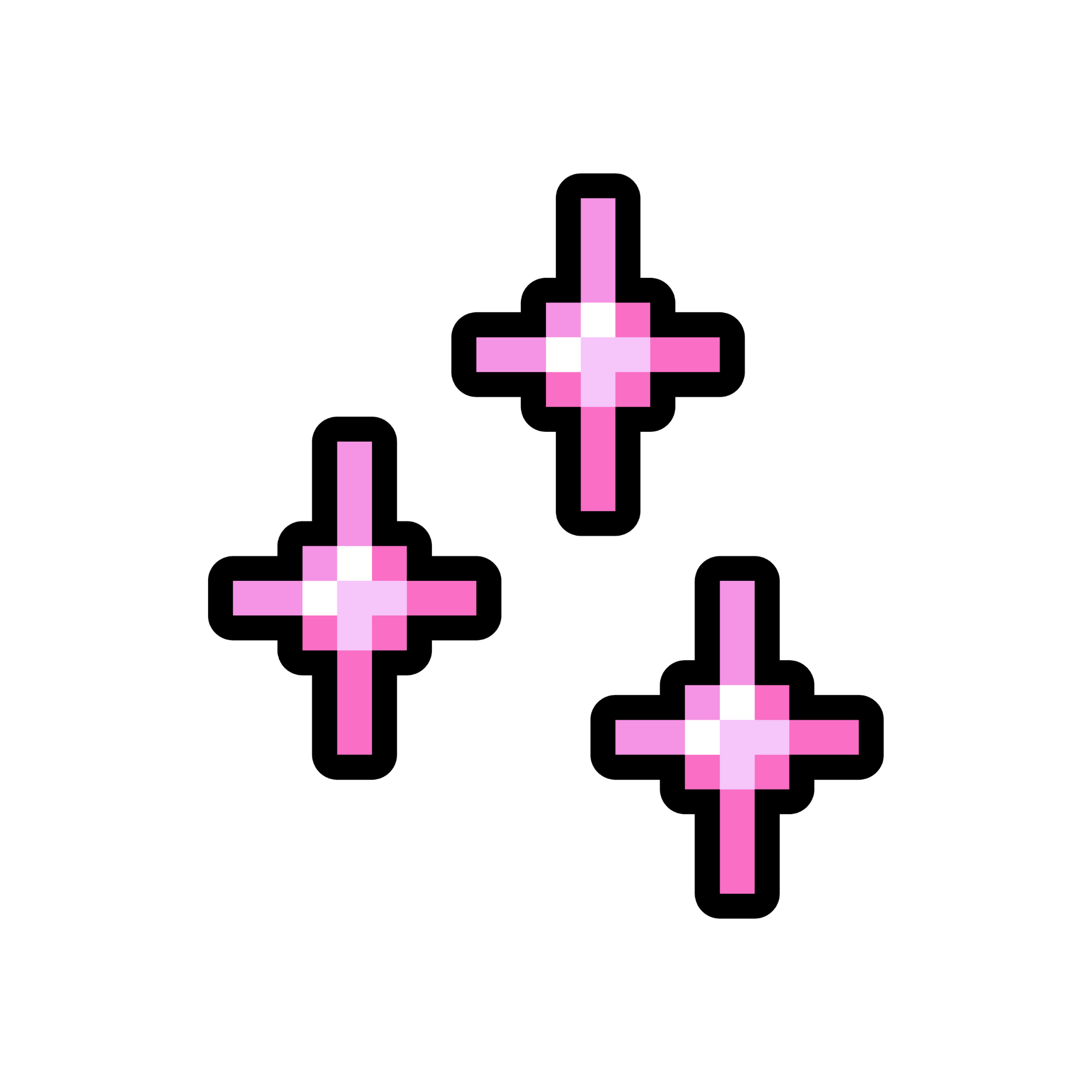 Pixel-Art-Funkelsterne-Icon für Heute